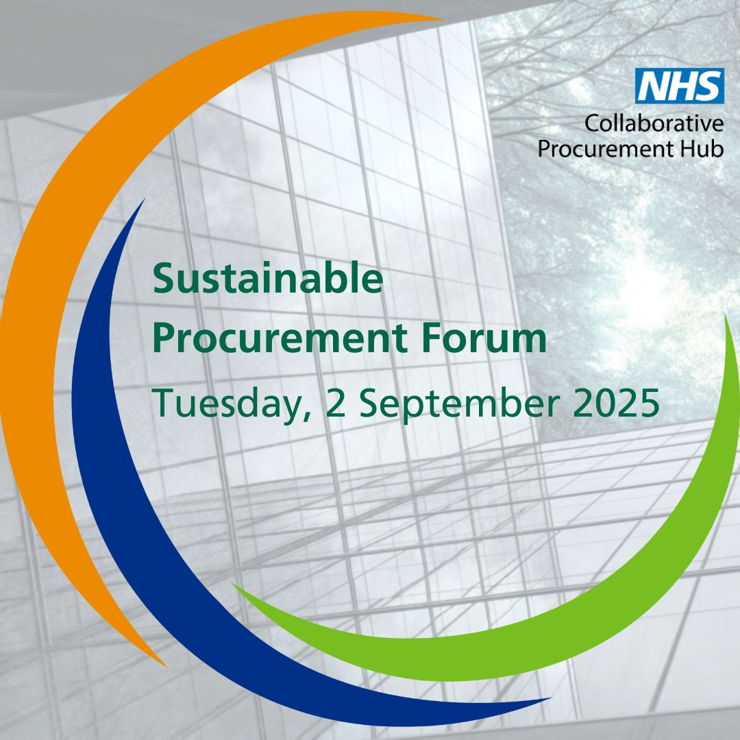 The CPH orange-blue-green logo with a faded background of a glass building reflecting trees. The faded image is in values of black, white and green only. NHS organisational logo in the top right corner.