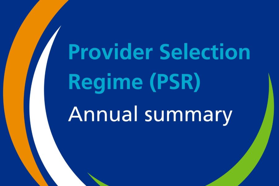 PSR Annual summary written inside the Hub's logo on a blue background.