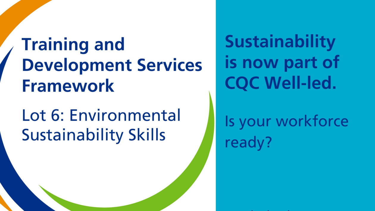 The name of the article, the name of the framework and the name of lot 6 - Environmental sustainability skills - set against the Hub logo.