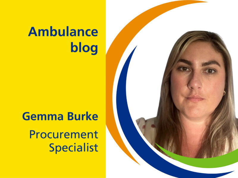 Ambulance blog - Gemma Burke, Procurement Specialist