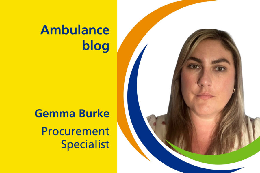 Ambulance blog - Gemma Burke, Procurement Specialist